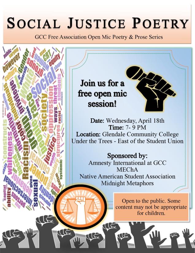 Social Justice Poetry Reading - 2018